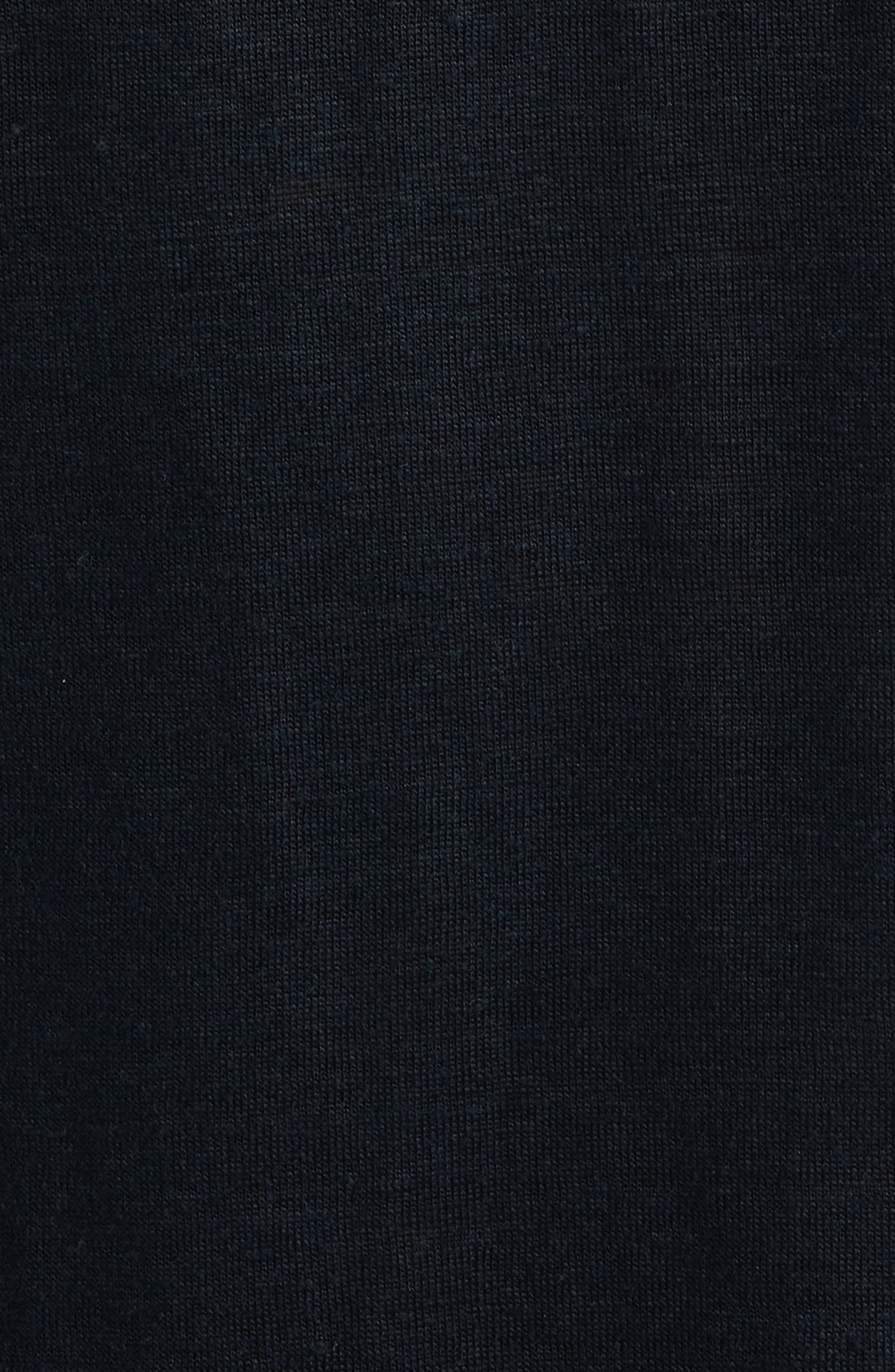 BOSS Parris Linen Polo in Dark Blue at Nordstrom - 6