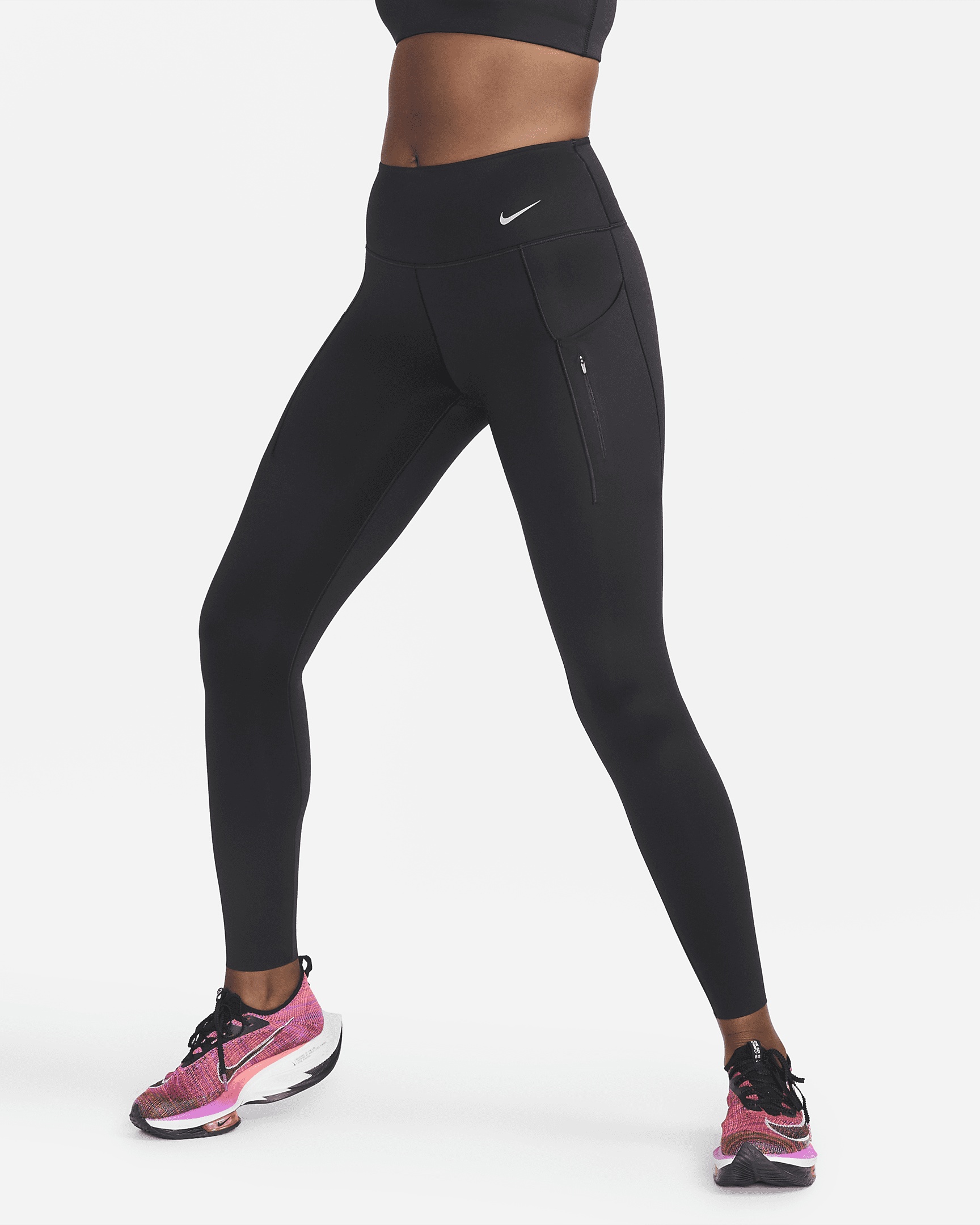 Nike Go Women's Firm-Support Mid-Rise Full-Length Leggings with Pockets - 3