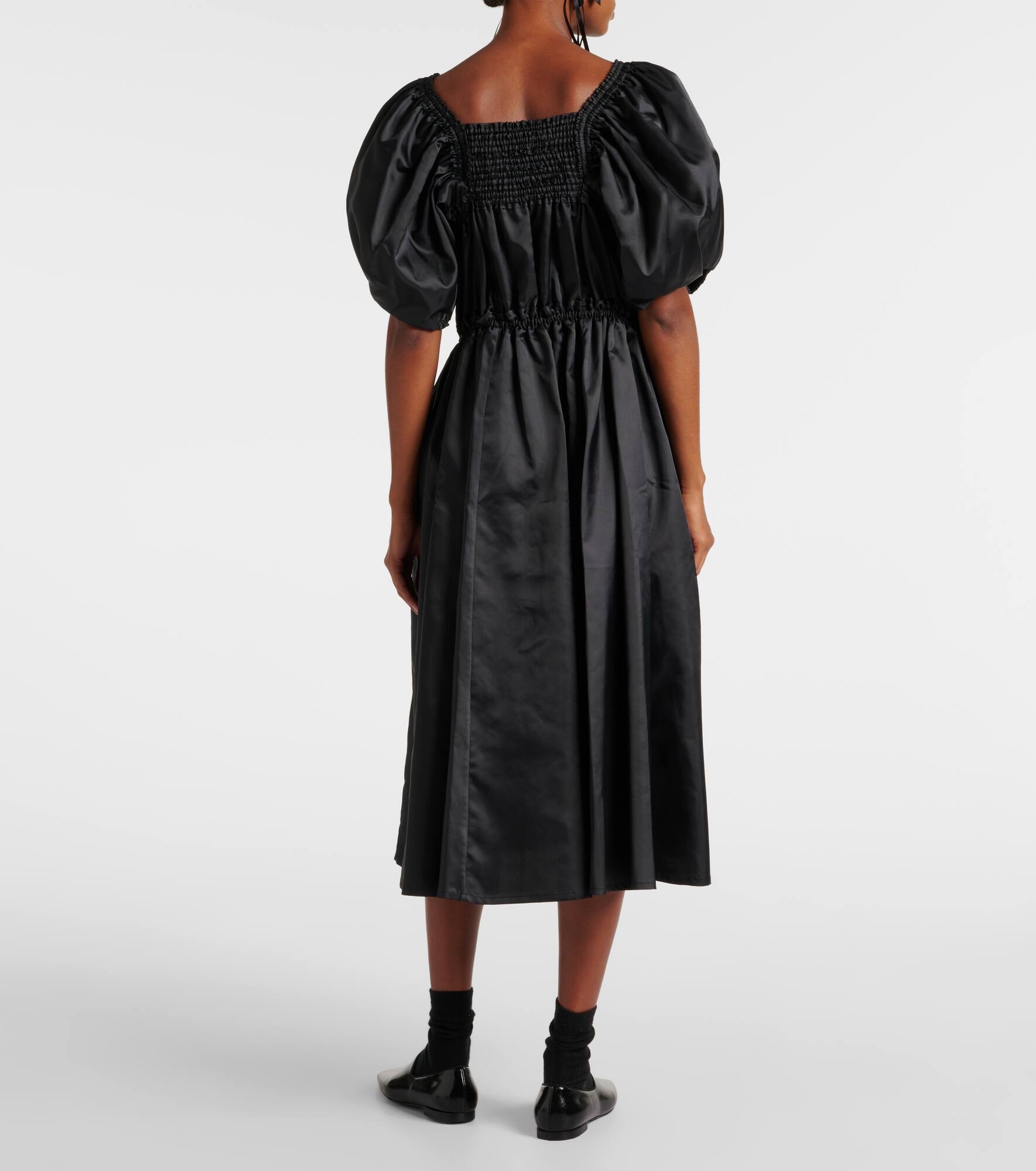 Shirred midi dress - 3