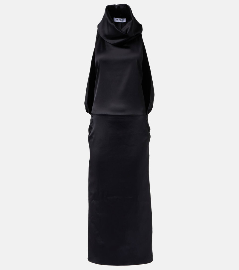 Satin midi dress - 1