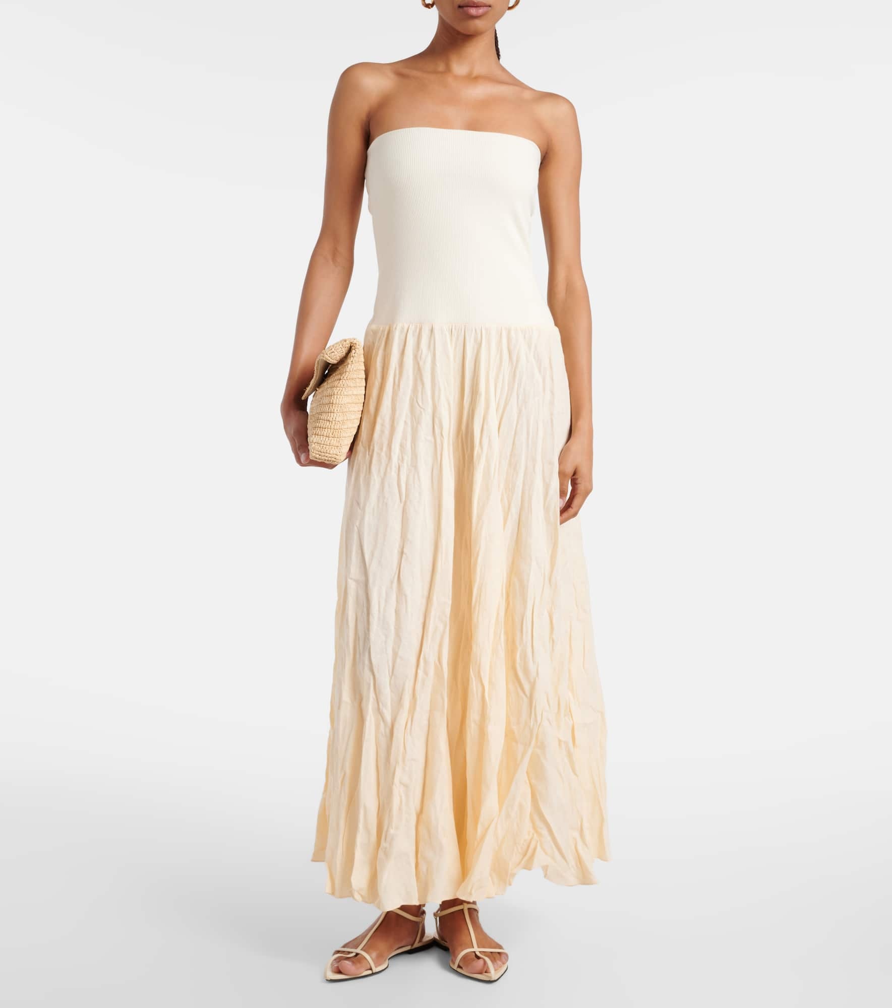 Linen-blend maxi dress - 2