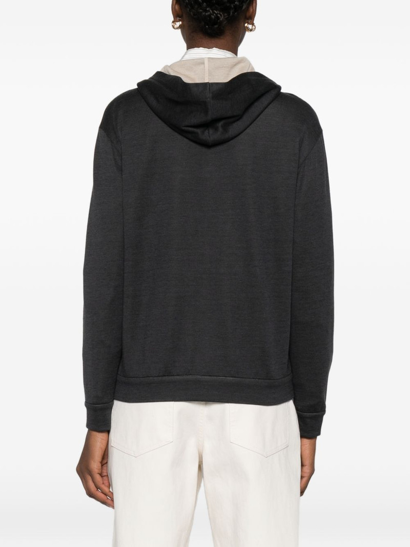 zip fastening cotton hoodie 4
