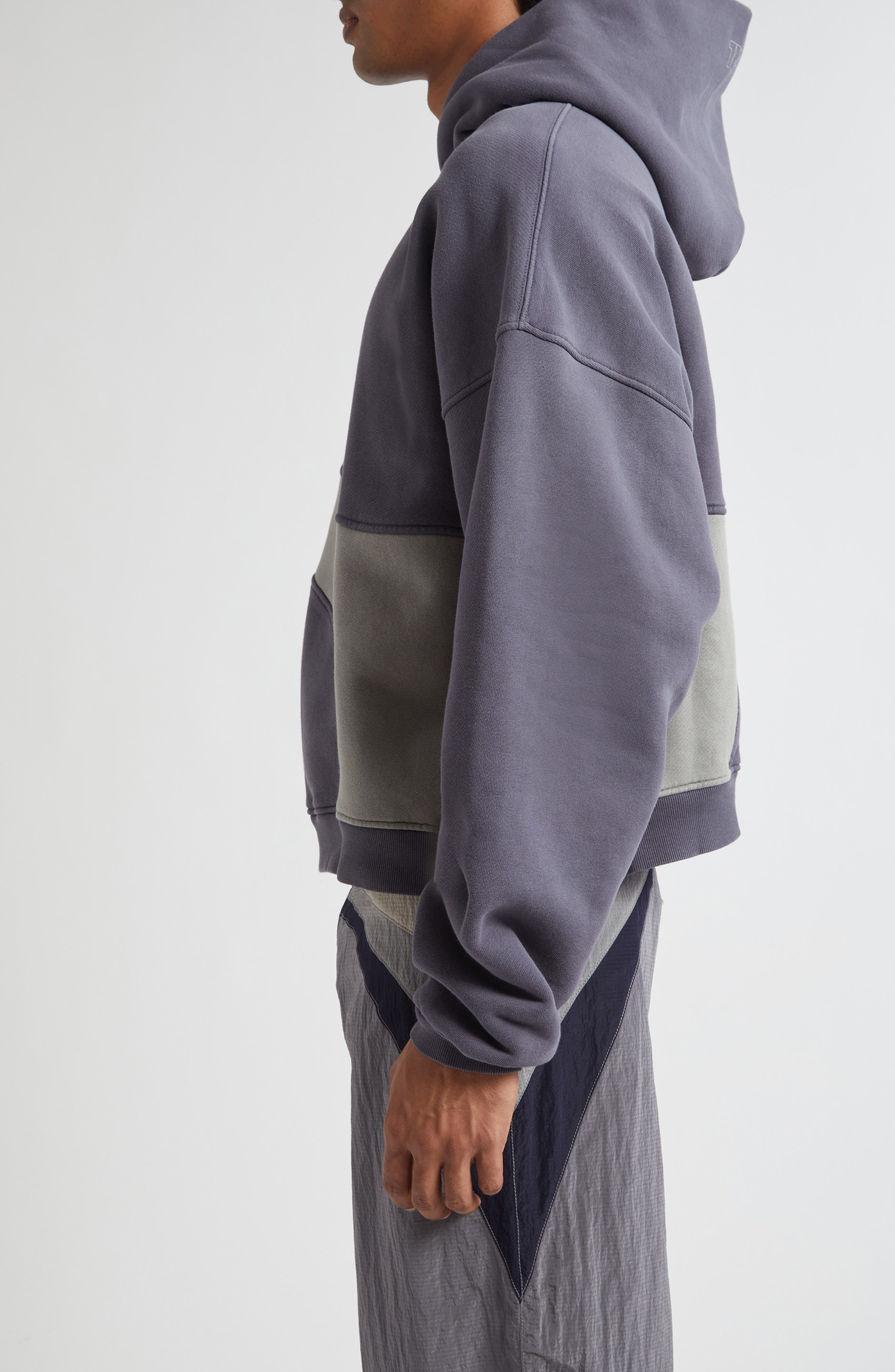 ERL Gender Inclusive Wave Cotton Blend Hoodie in Dark Grey at Nordstrom - 5