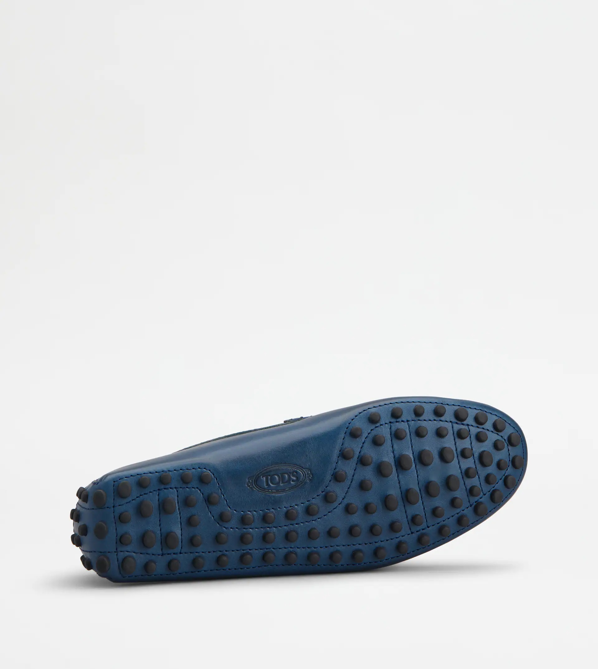 GOMMINO DRIVING SHOES IN LEATHER - BLUE - 4