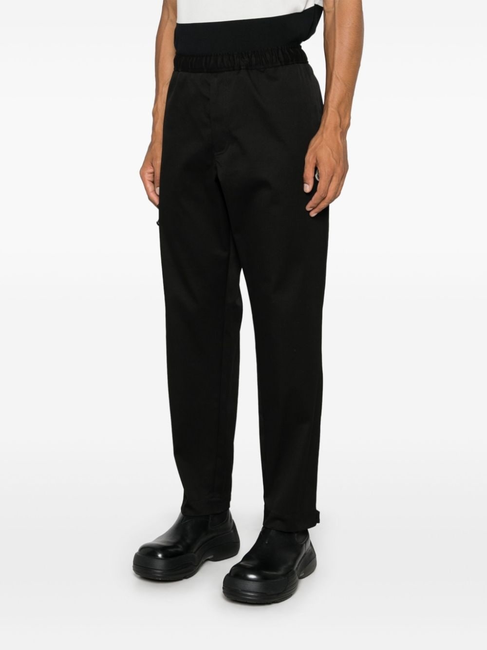 logo-patch trousers - 3