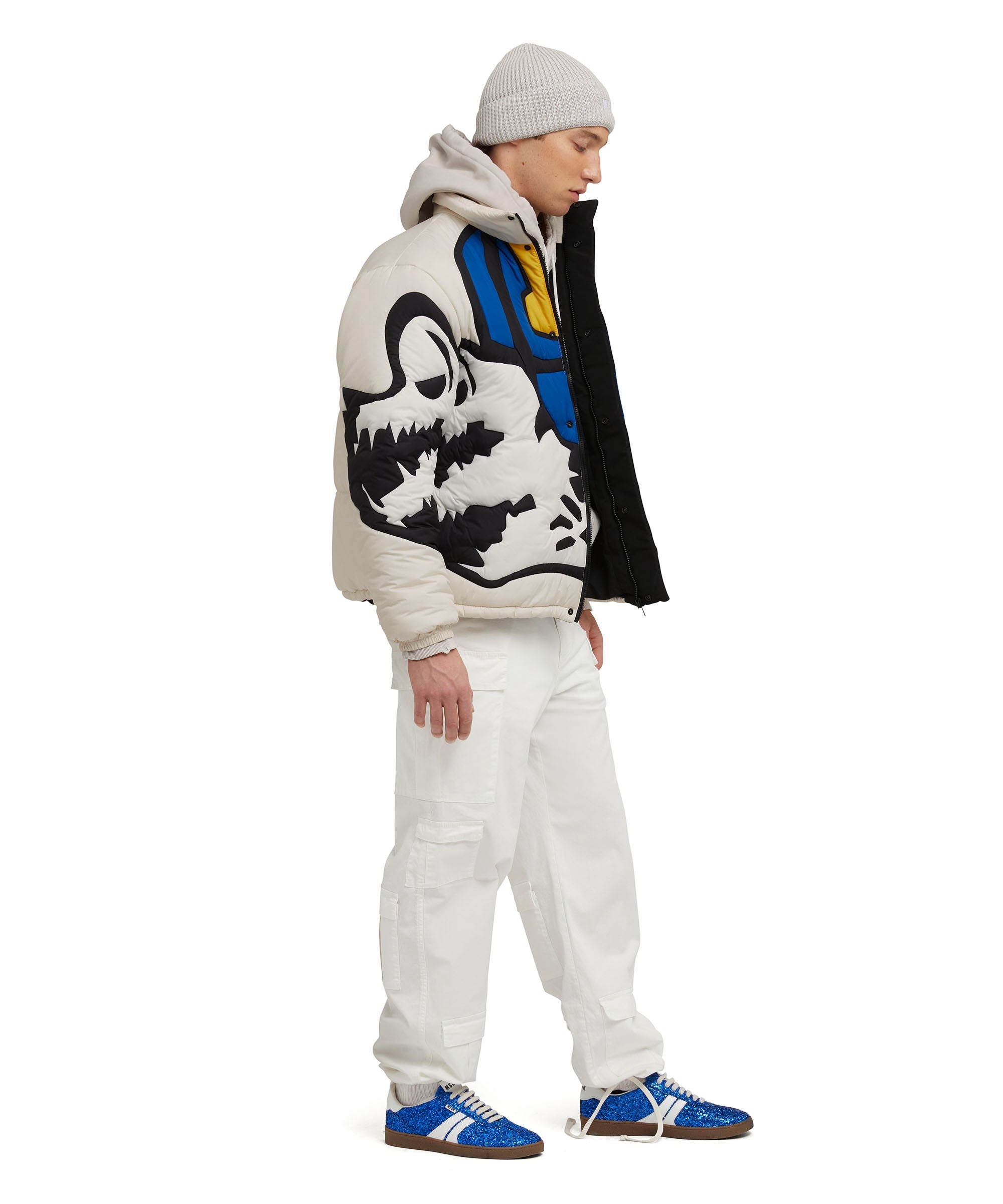 Down jacket decorated with mascot - 5