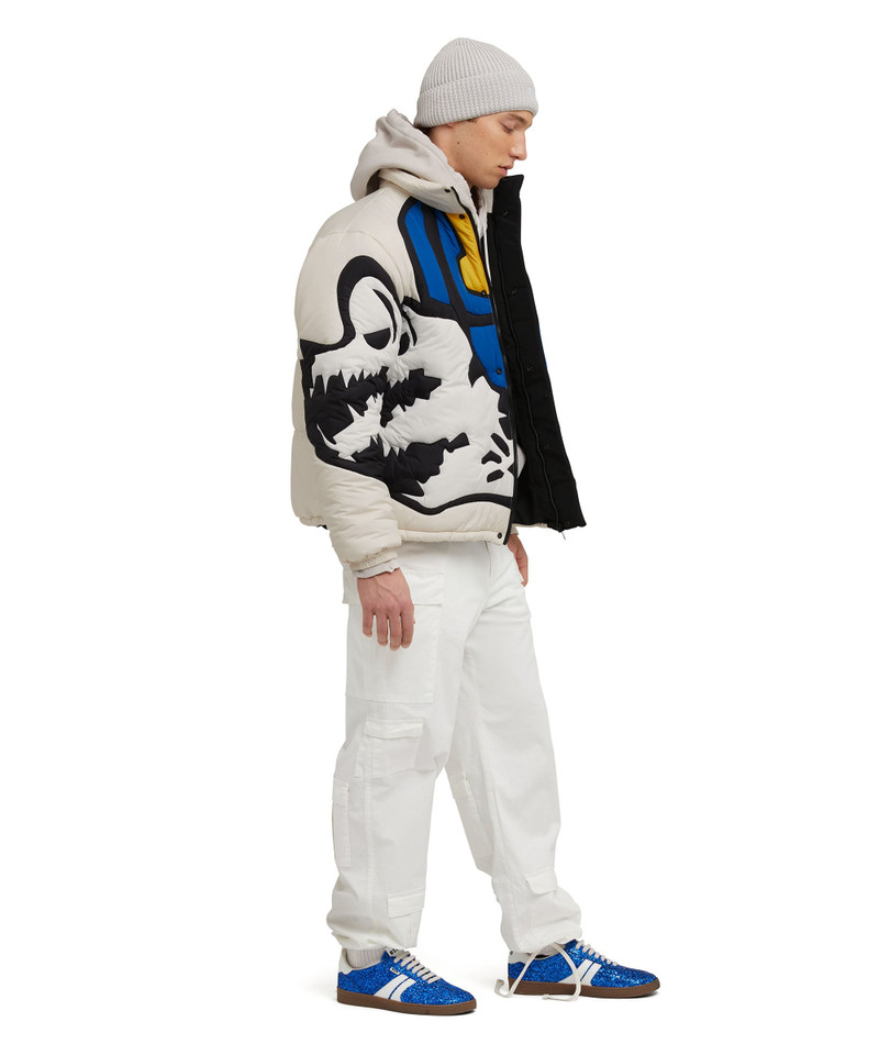 Down jacket decorated with mascot 5