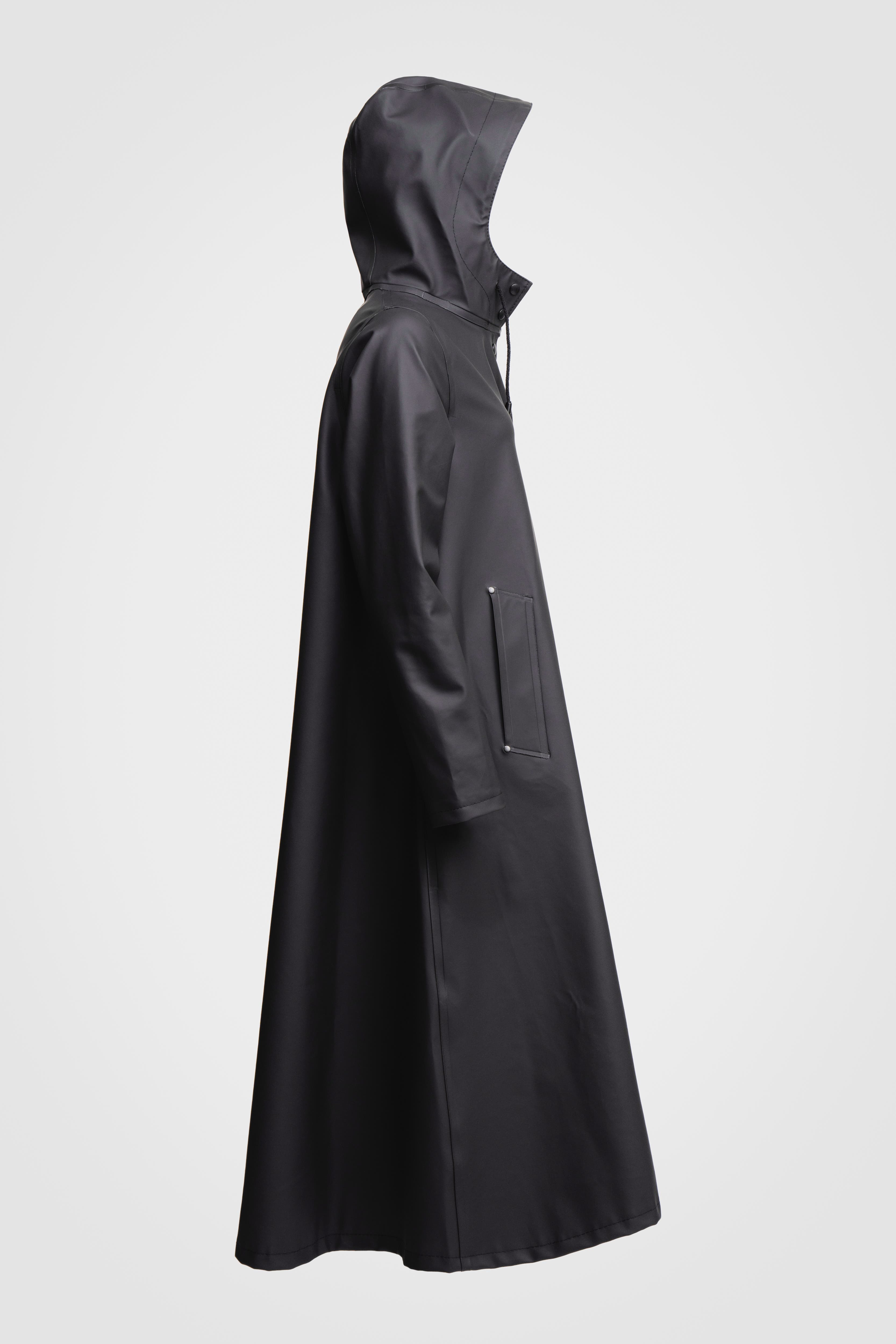 Stutterheim Mosebacke Long Raincoat in Black at Nordstrom - 8