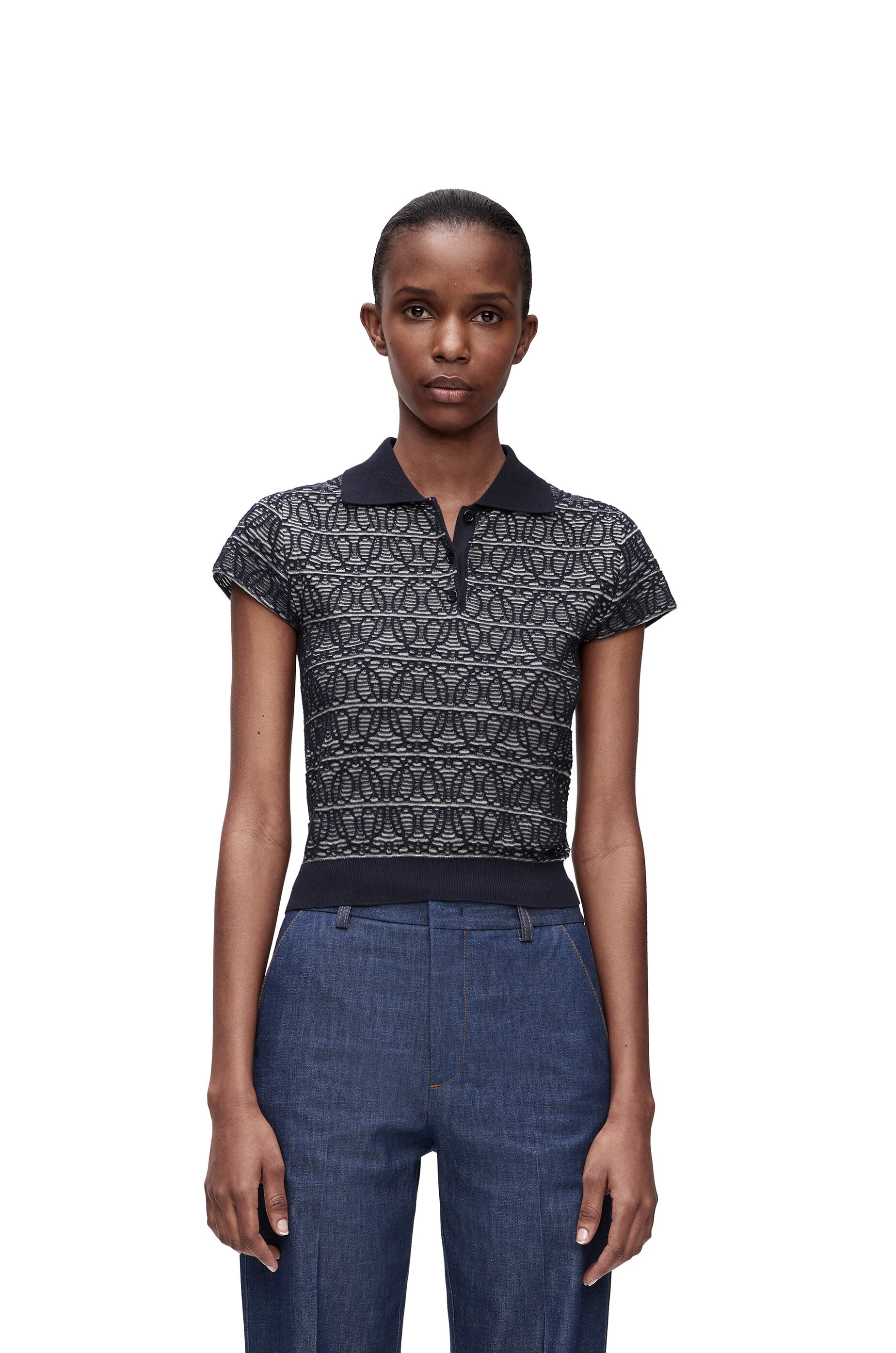 Polo sweater in cotton - 3