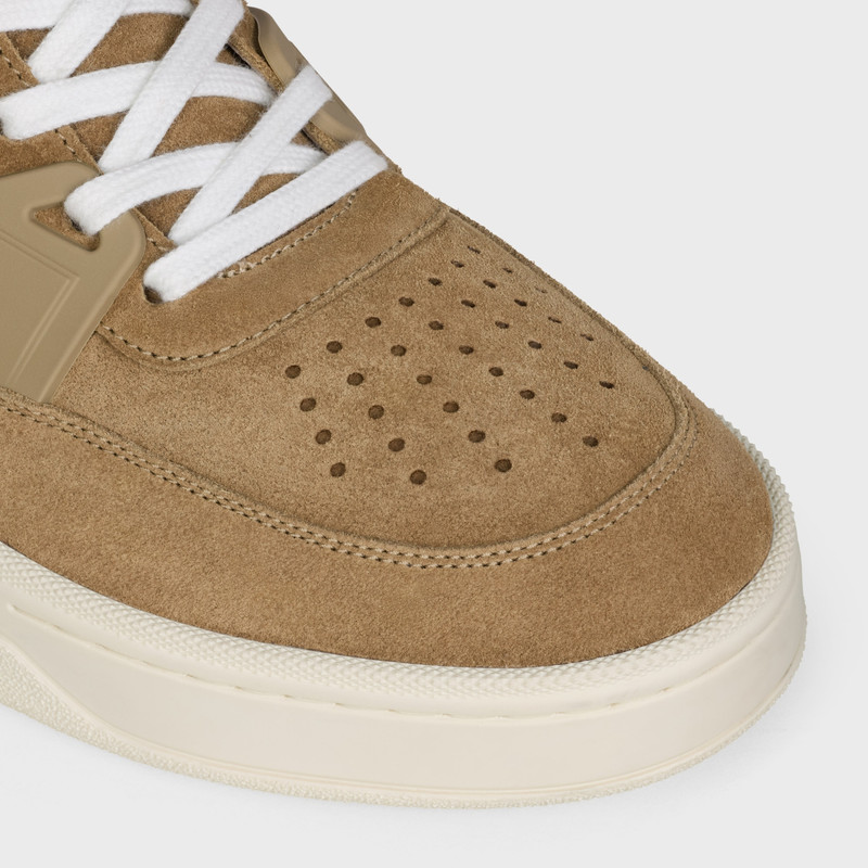 CELINE TRAINER CT-09 LOW LACE-UP SNEAKER IN SUEDE CALFSKIN AND MESH 4