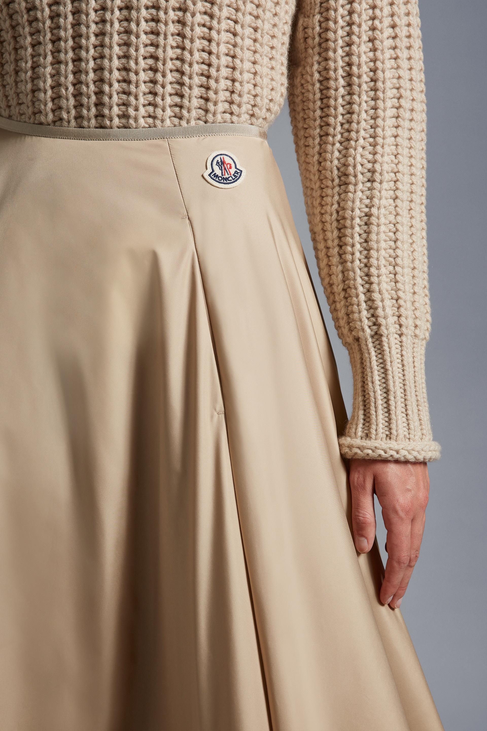 Taffeta Midi Skirt - 4