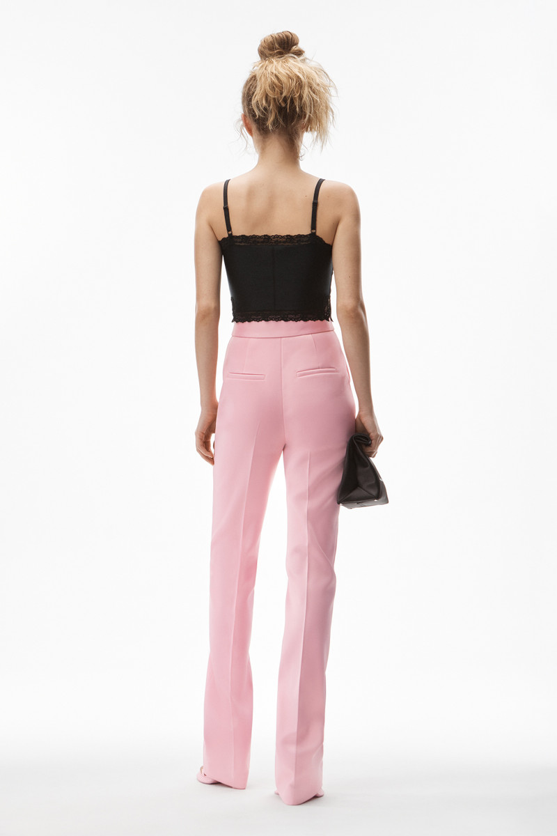 crop lace cami in active stretch lycra 4