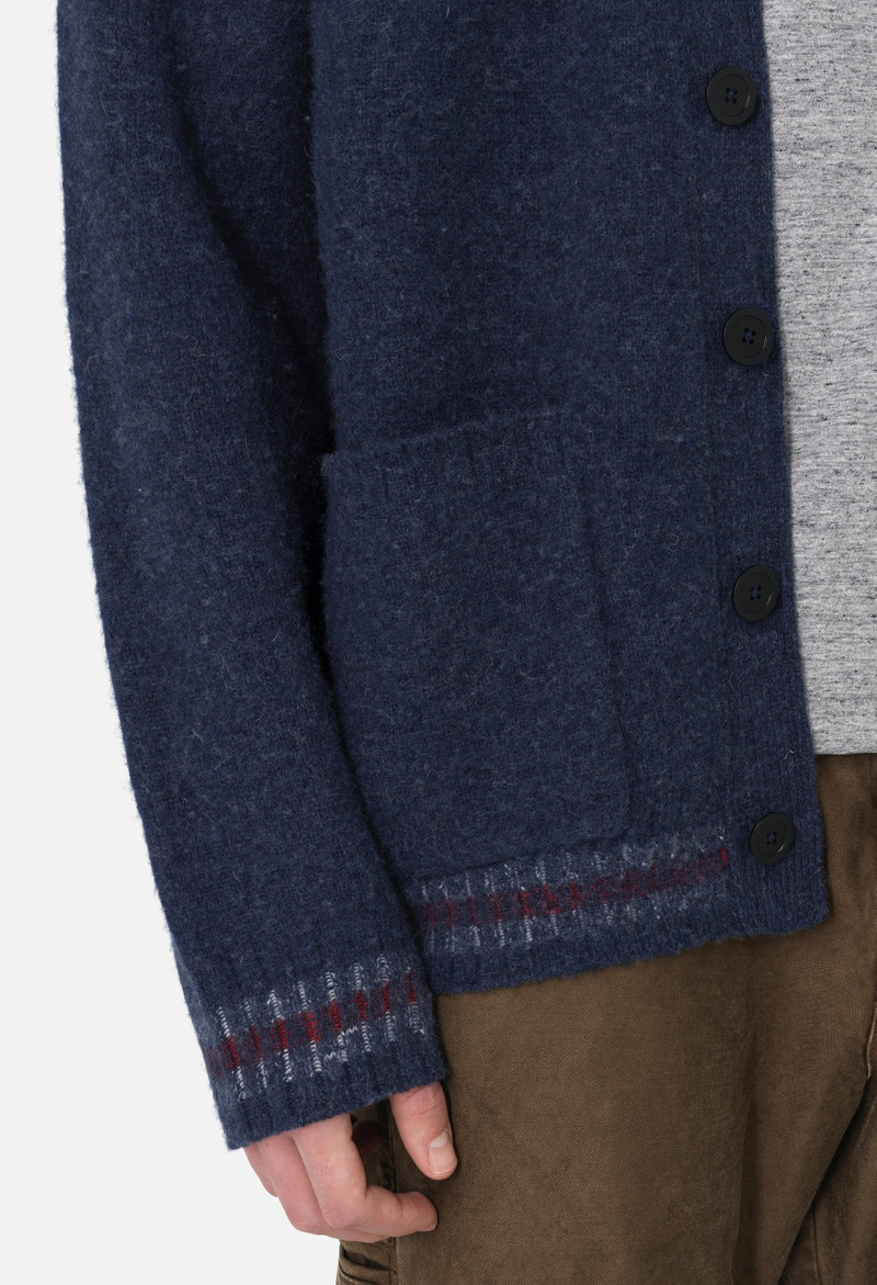BRUSHED WOOL VARSITY CARDIGAN 6