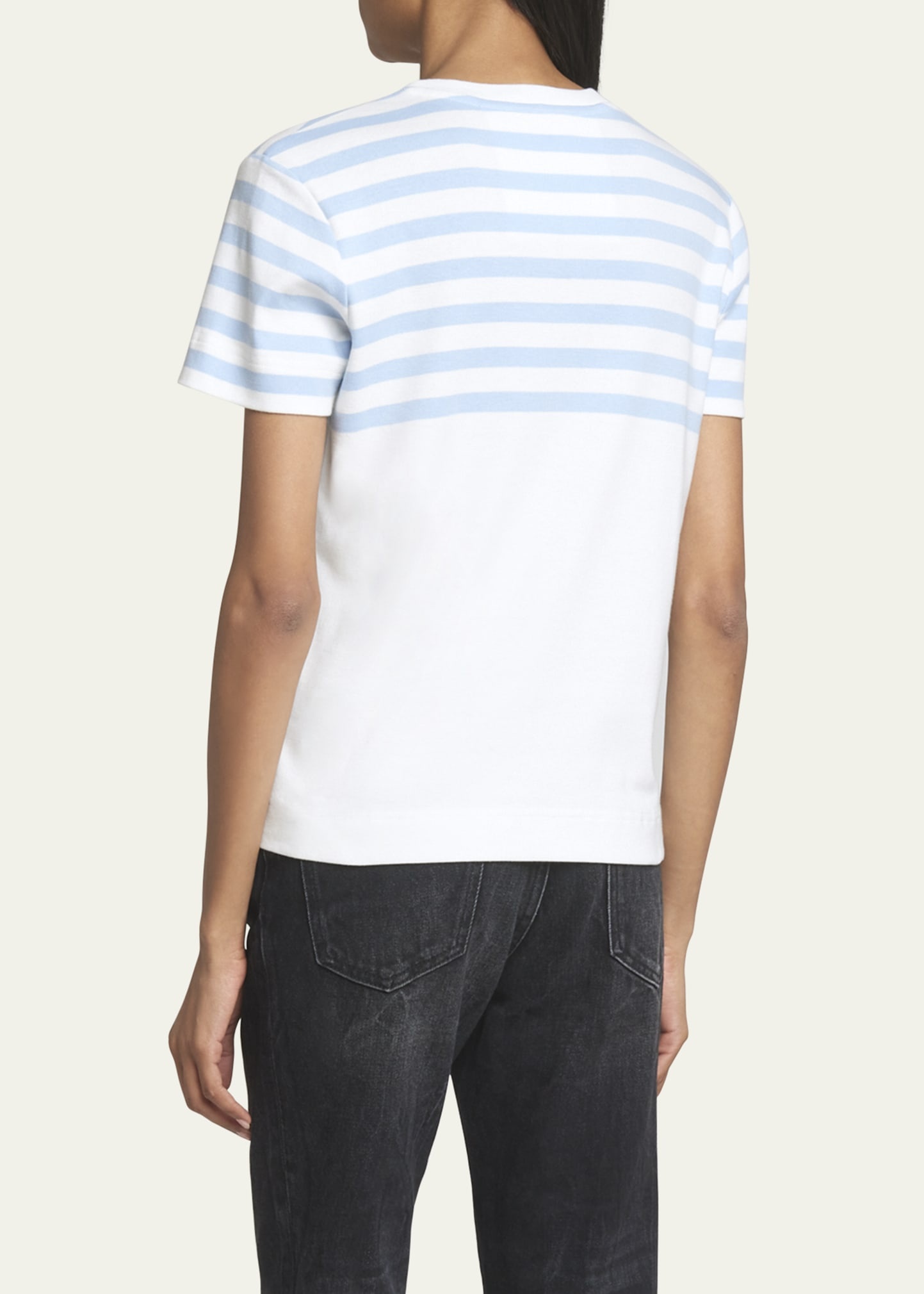 Striped Top T-Shirt with 4G Logo Detail - 3