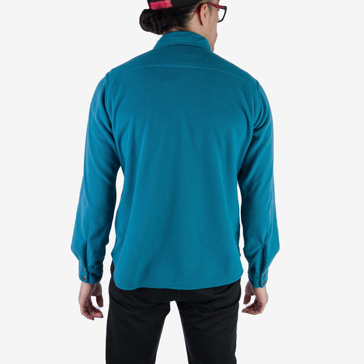 IHSH-287-TUR Micro Fleece C.P.O Shirt - Turquoise - 4