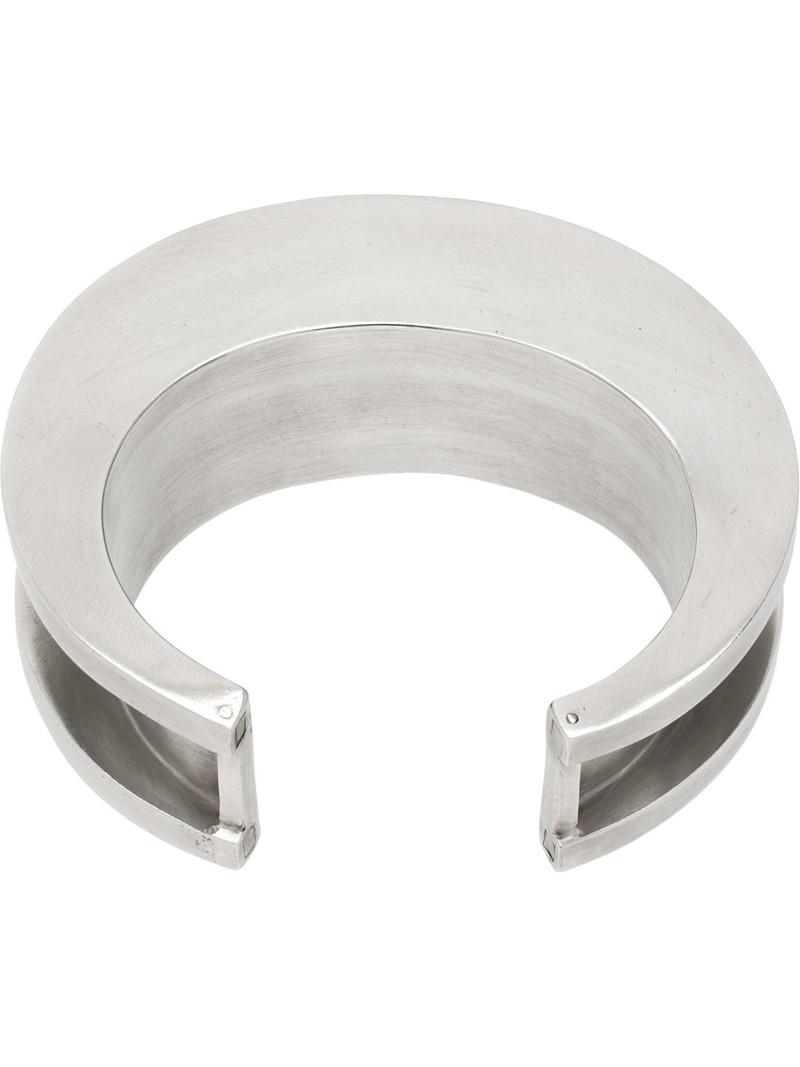 Parts of Four Silver Crescent Channel Bracelet outlook