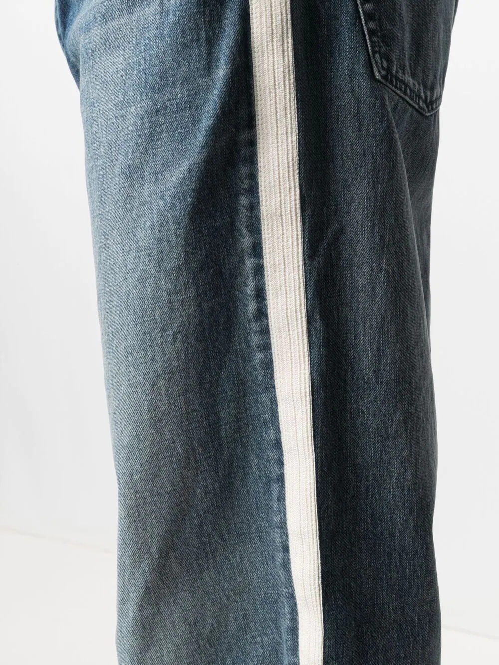 drawstring straight-leg jeans - 5