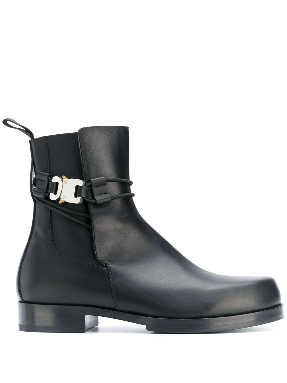 buckle-strap ankle boots - 1