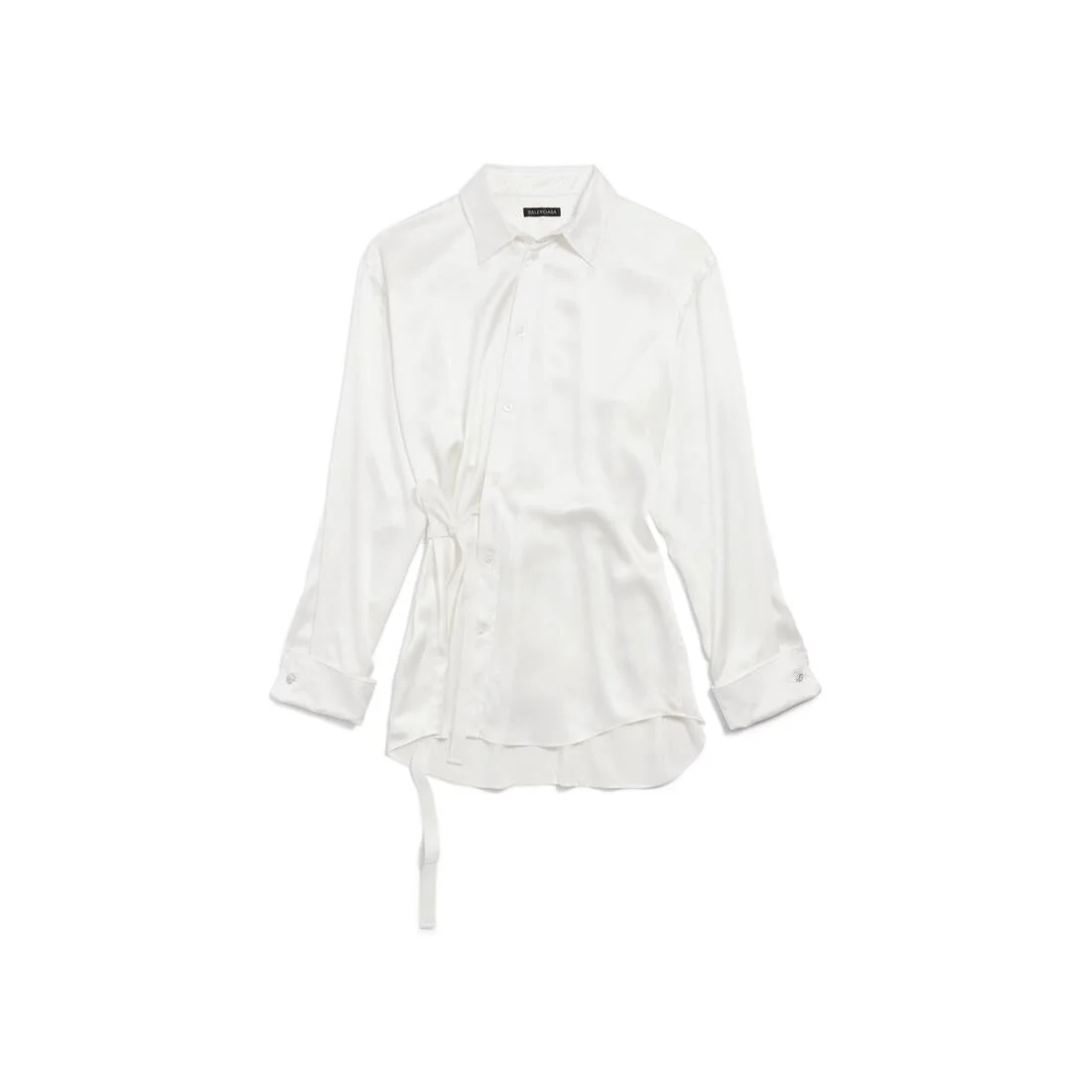 Women's Wrap Shirt in Ivory - 1