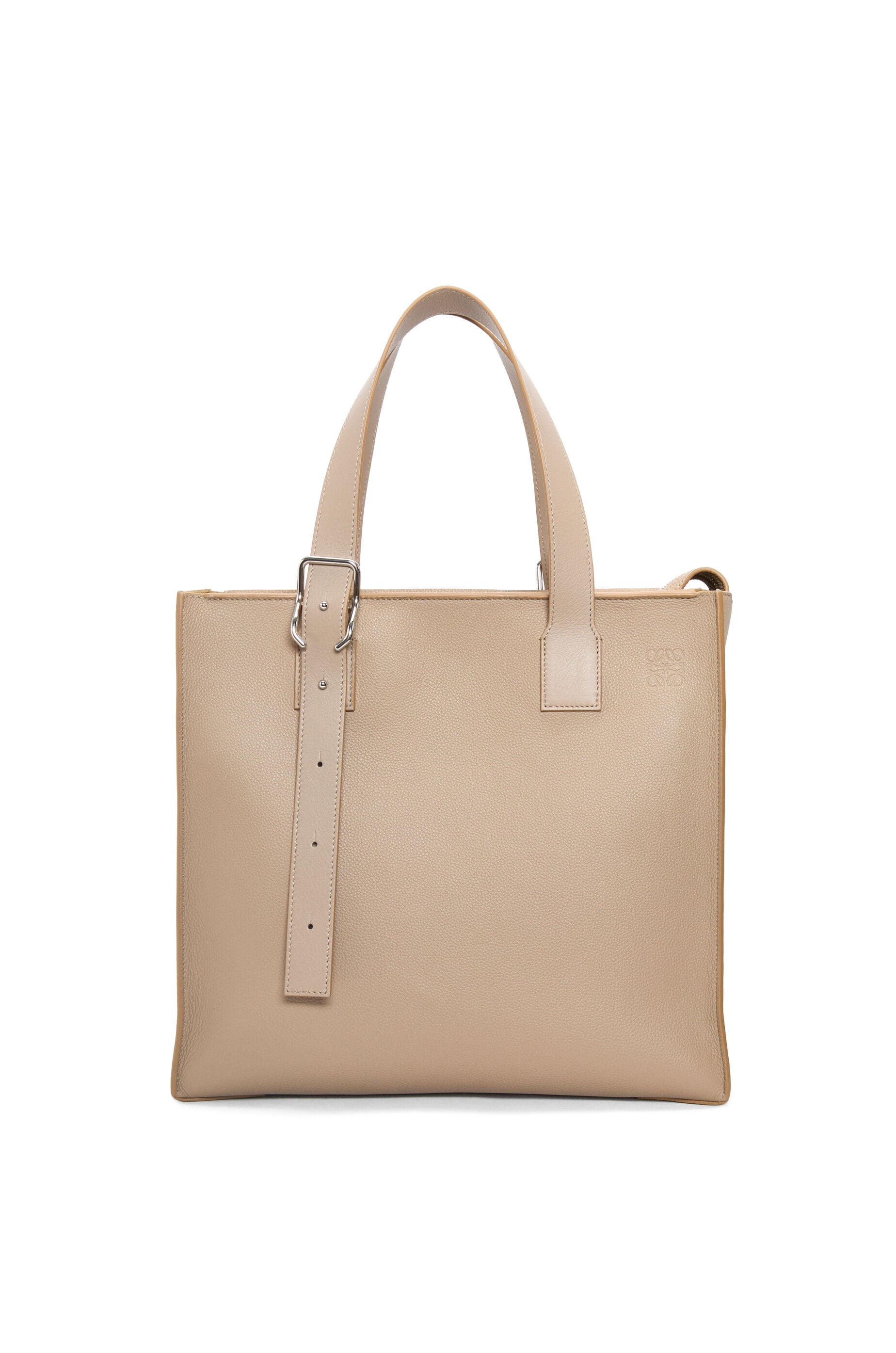 Buckle Zip Tote in soft grained calfskin - 1