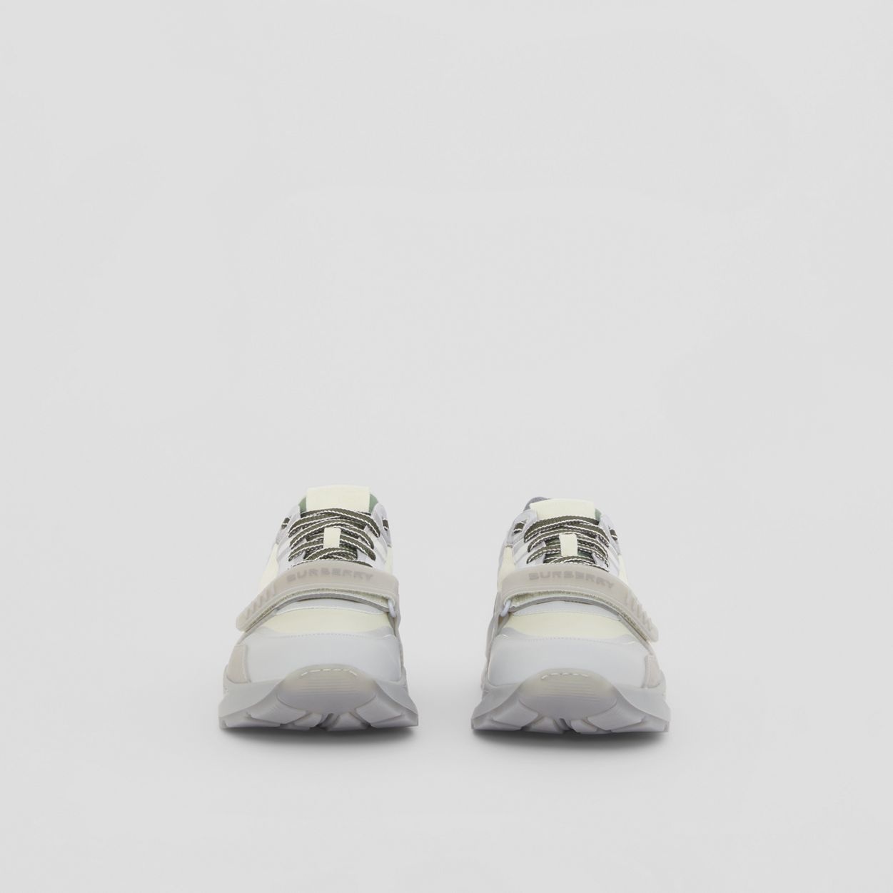 Vintage Check Nylon, Leather and Cotton Sneakers - 4