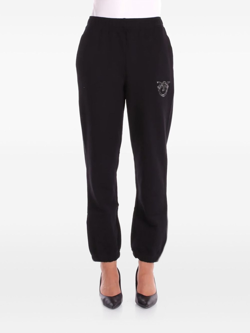 PINKO embroidered plumcake trousers outlook