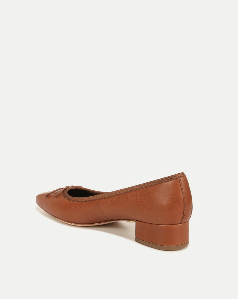 VERONICA BEARD CECILE LEATHER BALLET PUMP outlook