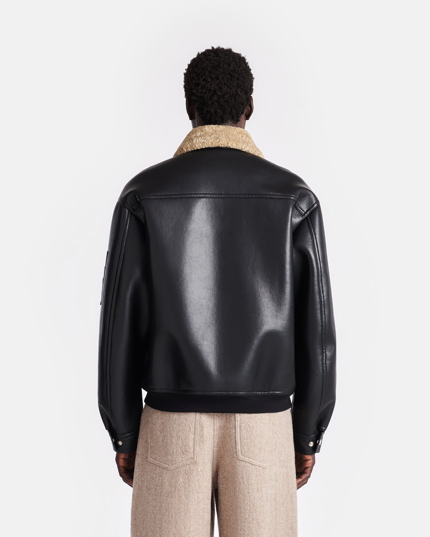 Bonded Shearling Flight Jacket - 6