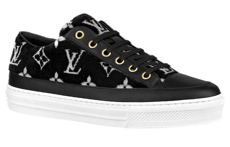 (WMNS) LOUIS VUITTON Stellar Sneakers 'Black with White Monogram' 1A964V - 2