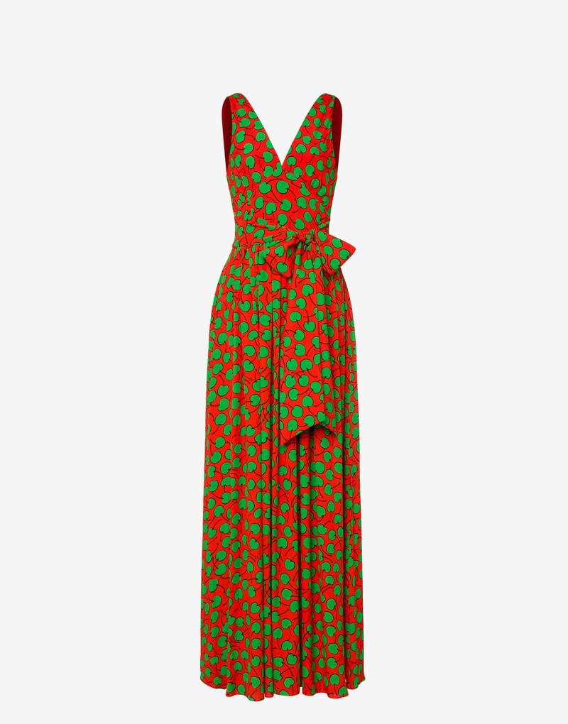 ALL-OVER CHERRY GEORGETTE DRESS 1