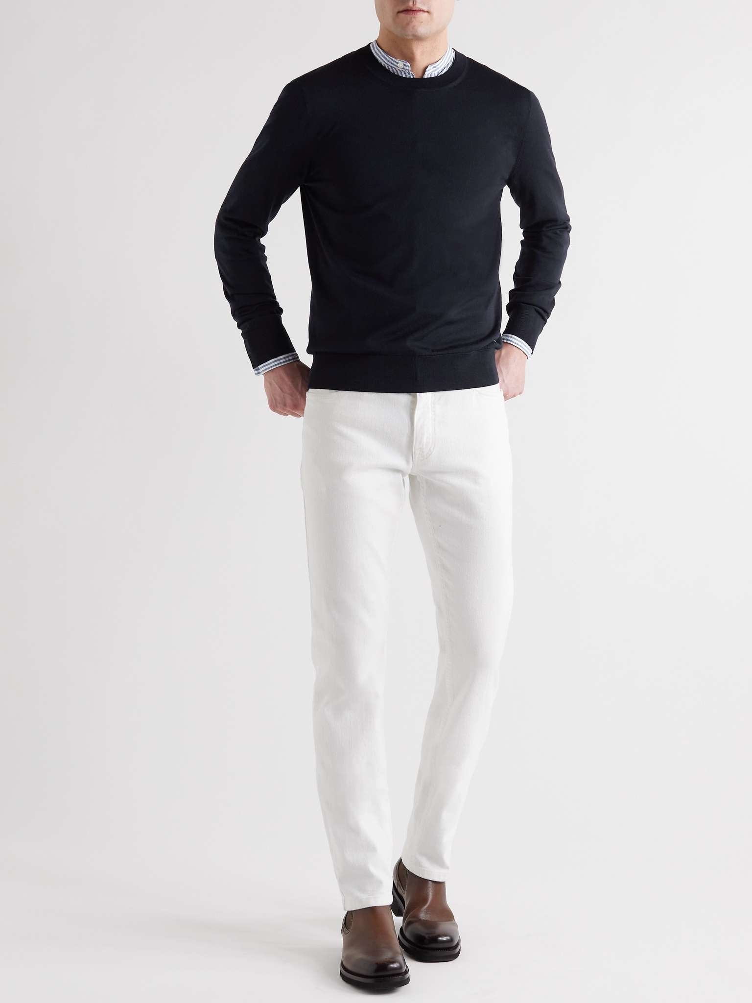 Slim-Fit Wool Sweater - 2