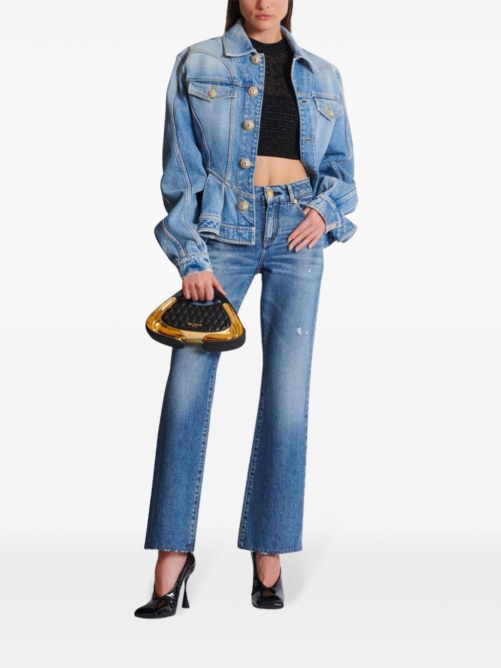 4G halterneck knit top - 2