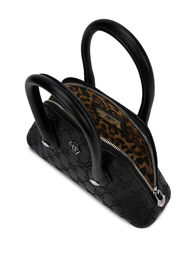small Majestic monogram rhinestone handle bag 3