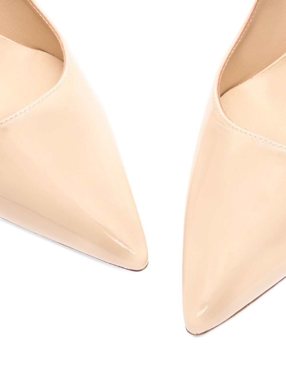 100mm Stuart power pointed-toe patent pumps - 4