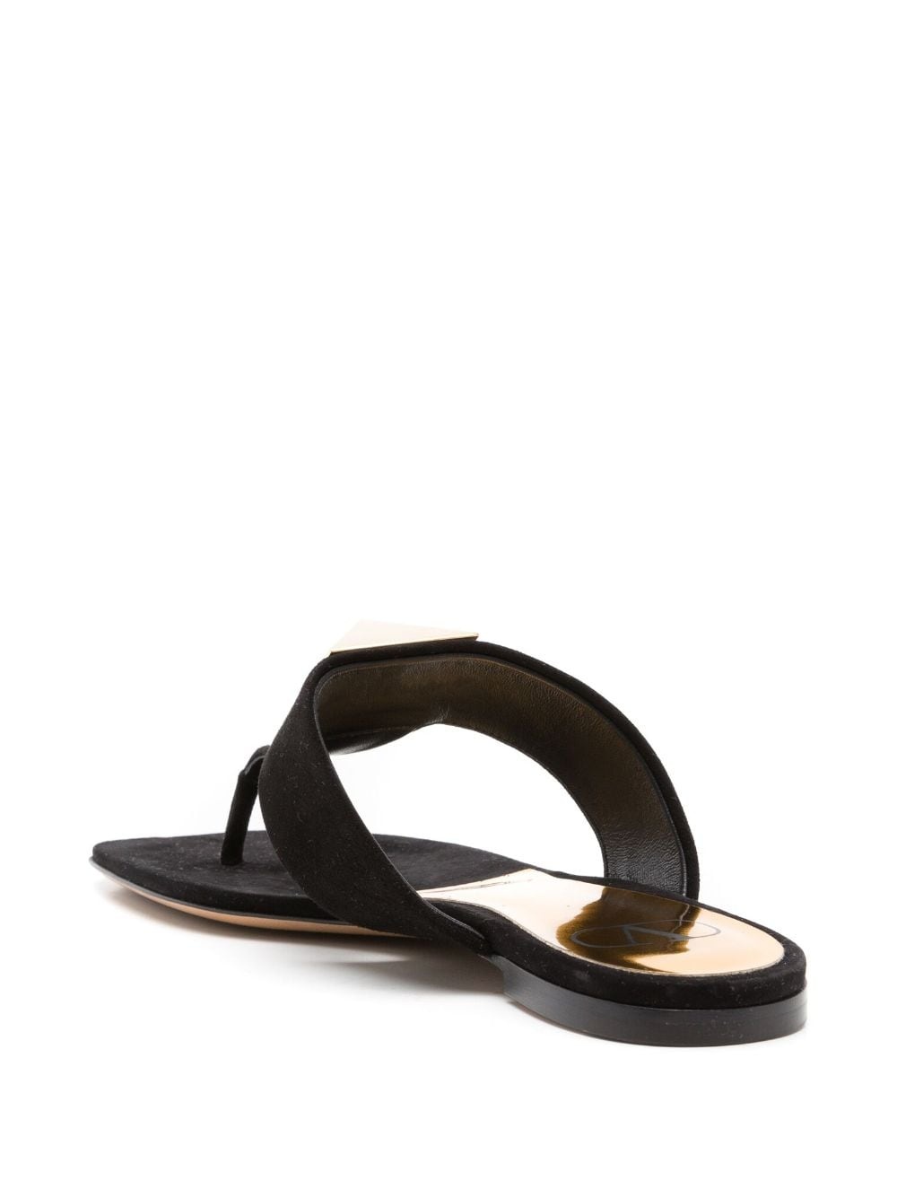 leather flip-flop sandals - 3