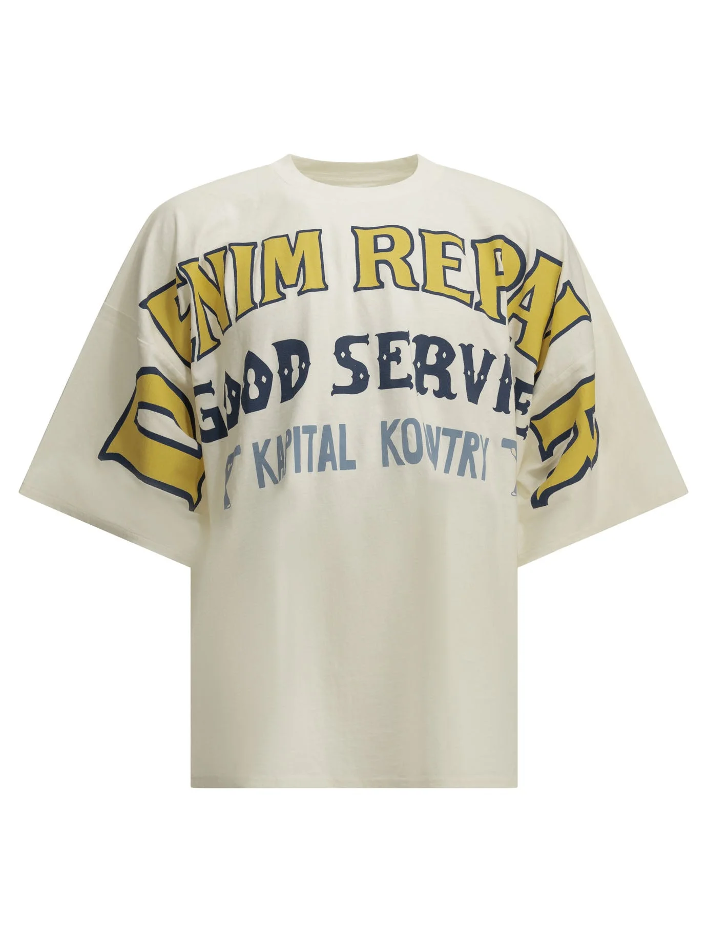 Kapital Jersey Huge Crew-neck T-shirt White - 1