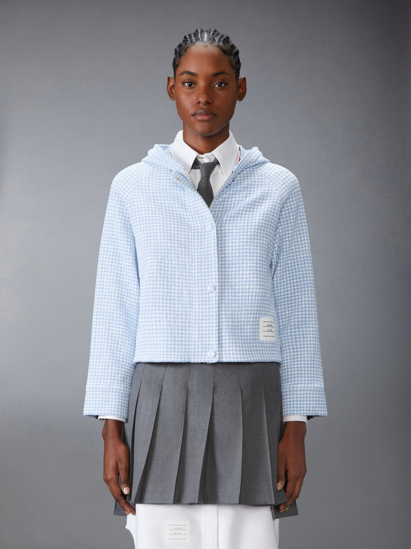 Thom Browne GINGHAM COTTON TWEED JACKET outlook