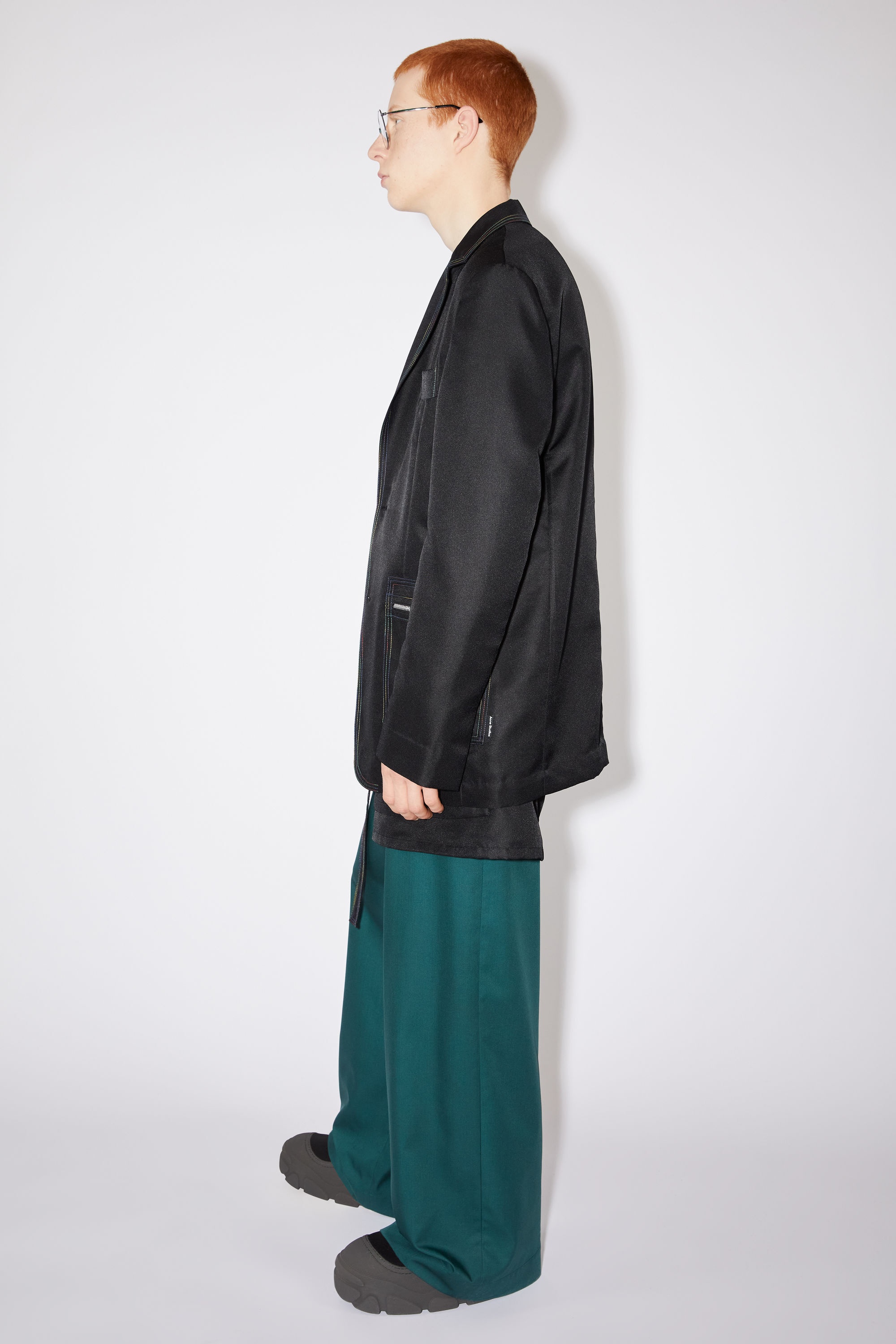 Unlined suit jacket - Black - 4