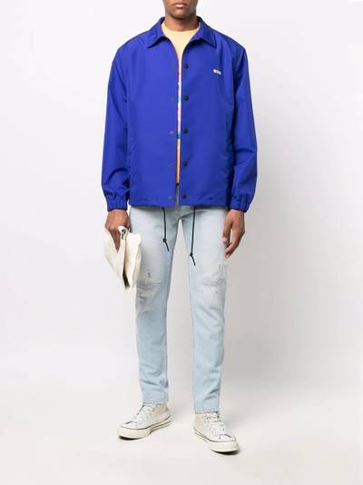 MSGM logo-print shirt jacket outlook