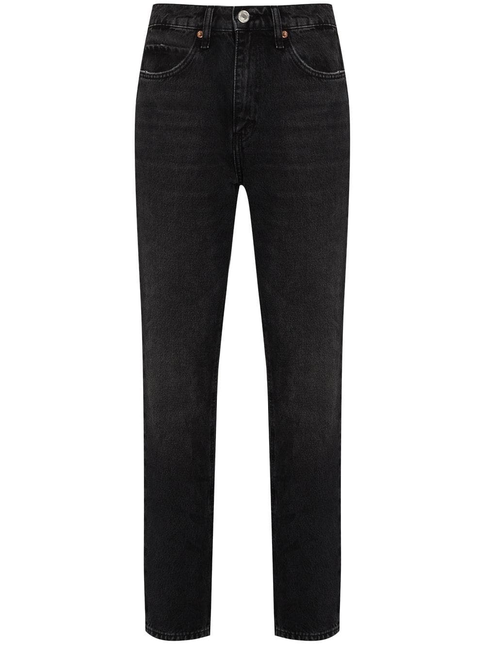 five-pocket straight-leg jeans - 1