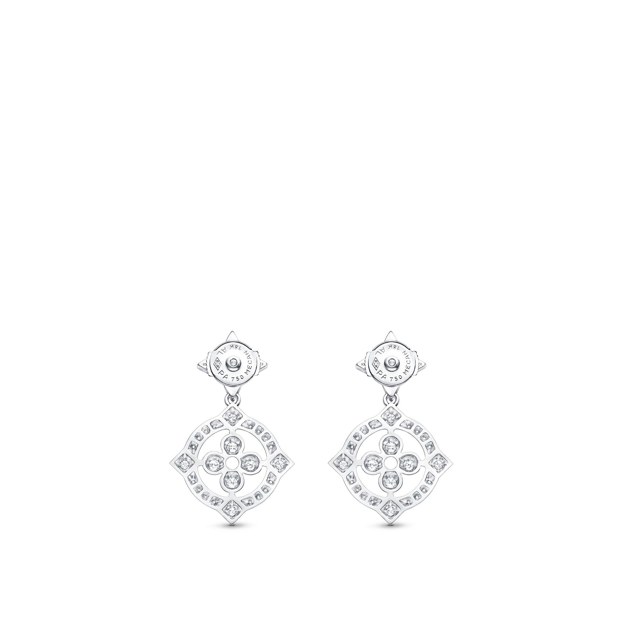 Dentelle Earrings, White Gold And Diamonds - 2