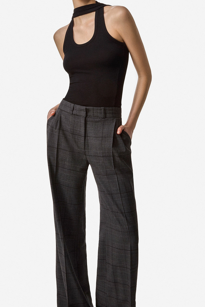 Wide Leg Tailored Trousers 1