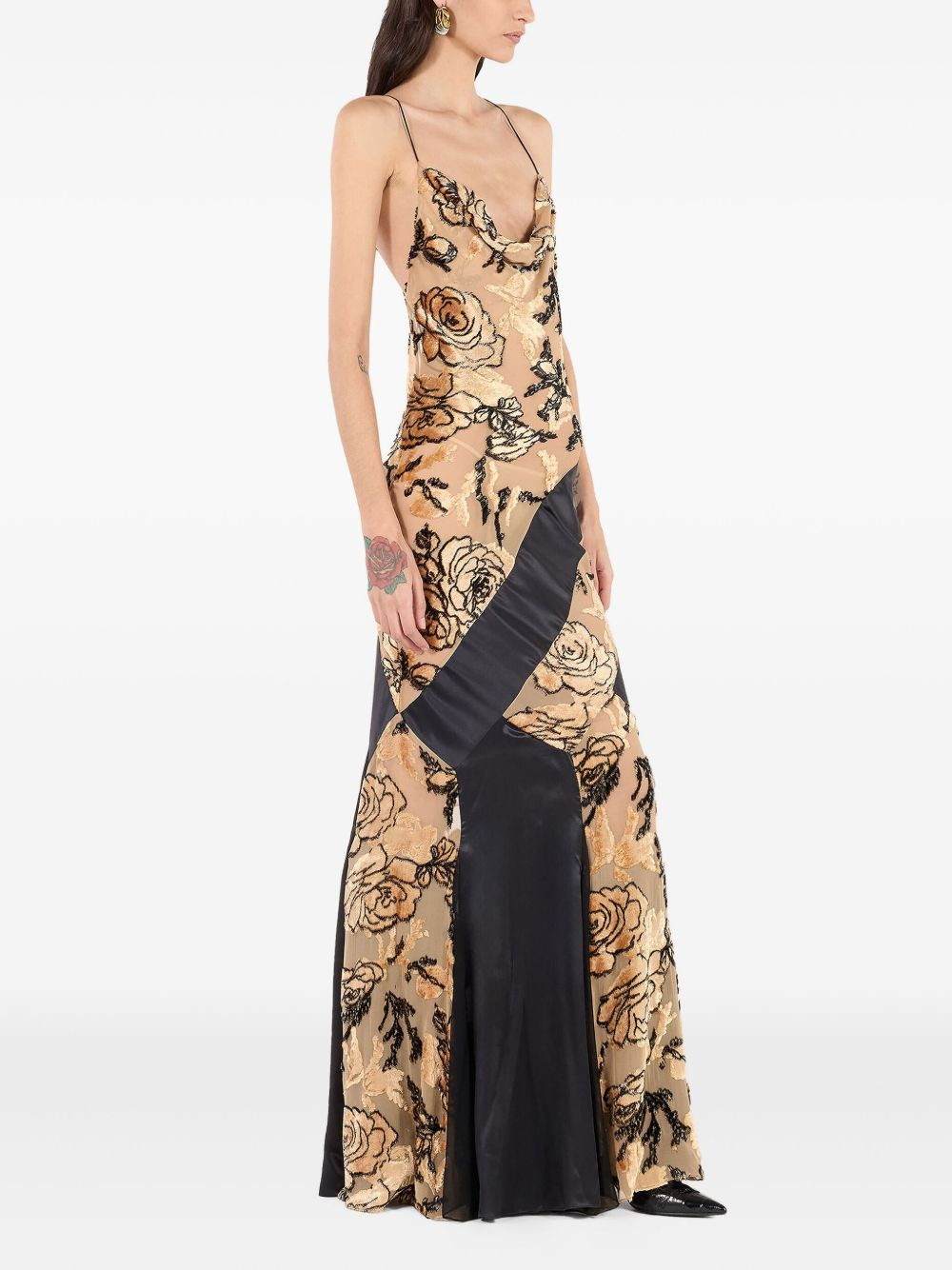 floral-motif dress - 3