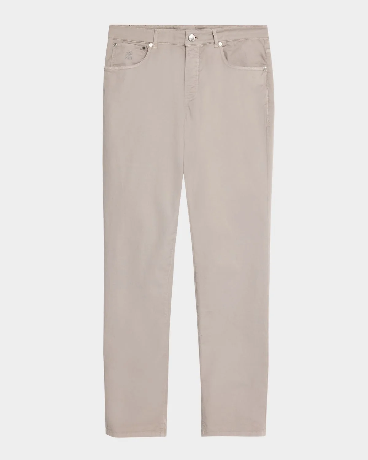 Men's Dyed Cotton Straight-Fit Five-Pocket Pants - 1