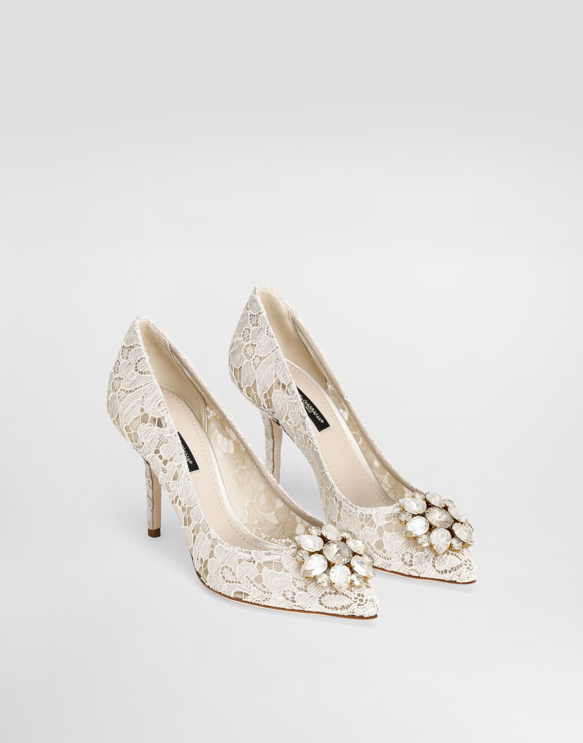 Pump in Taormina lace with crystals - 2