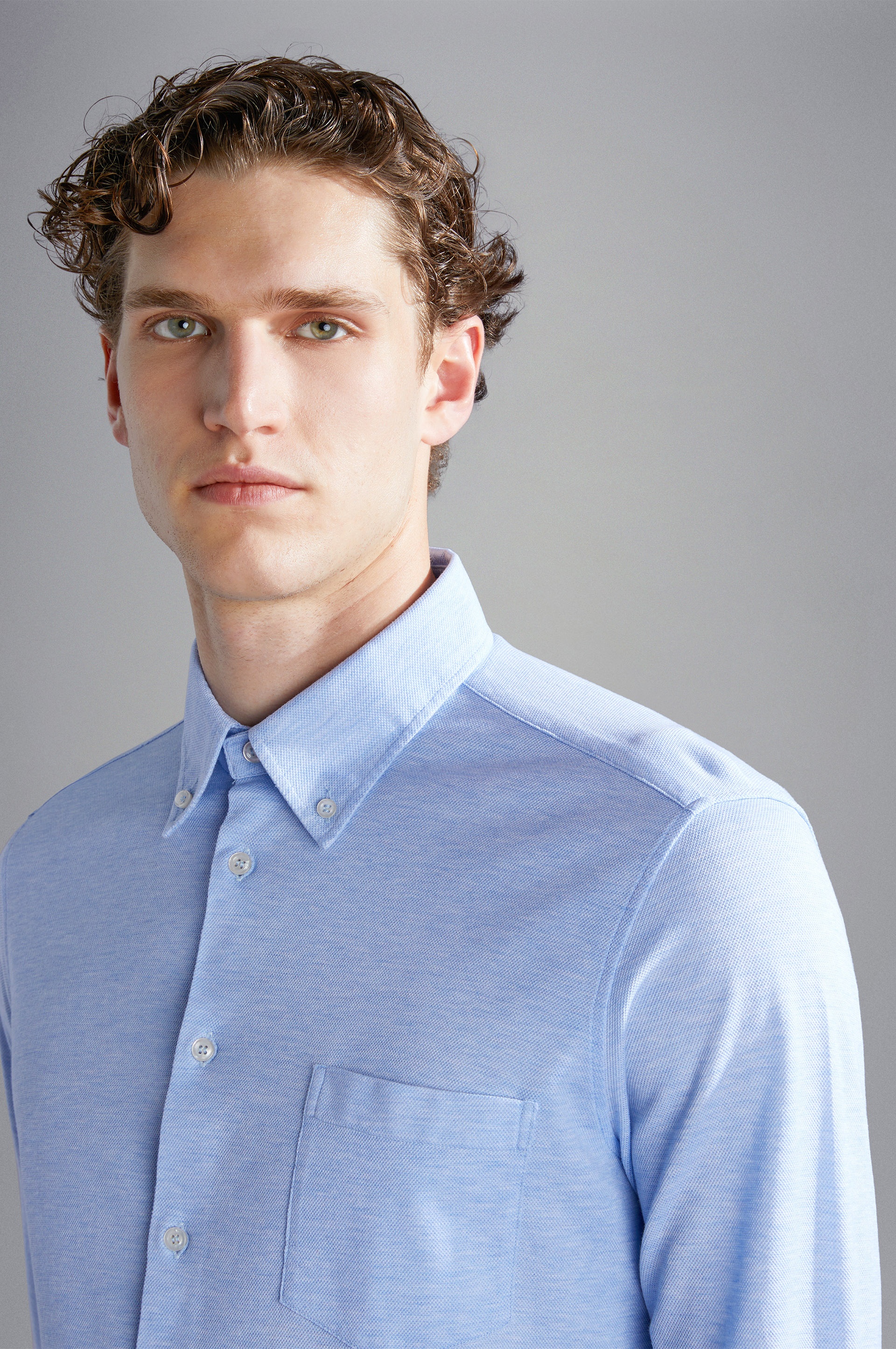 PIQUÉ COTTON SHIRT - 4