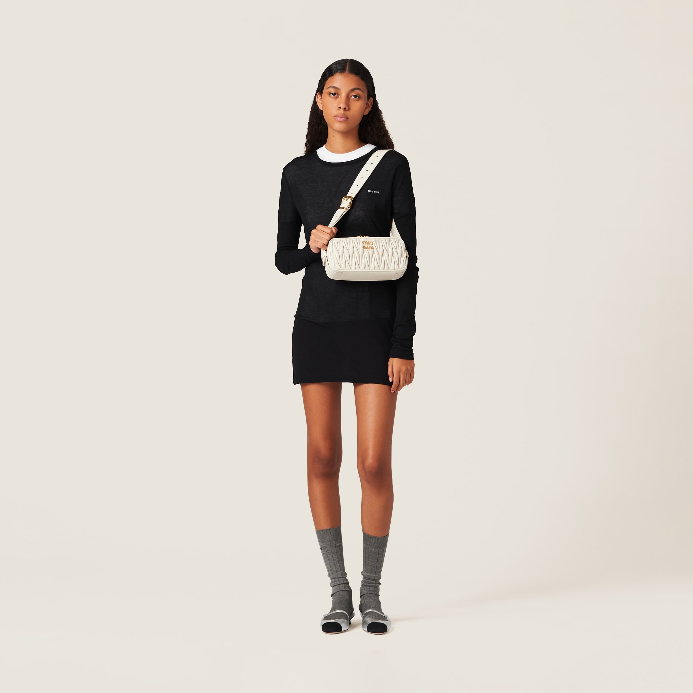 Matelassé nappa leather shoulder bag - 2