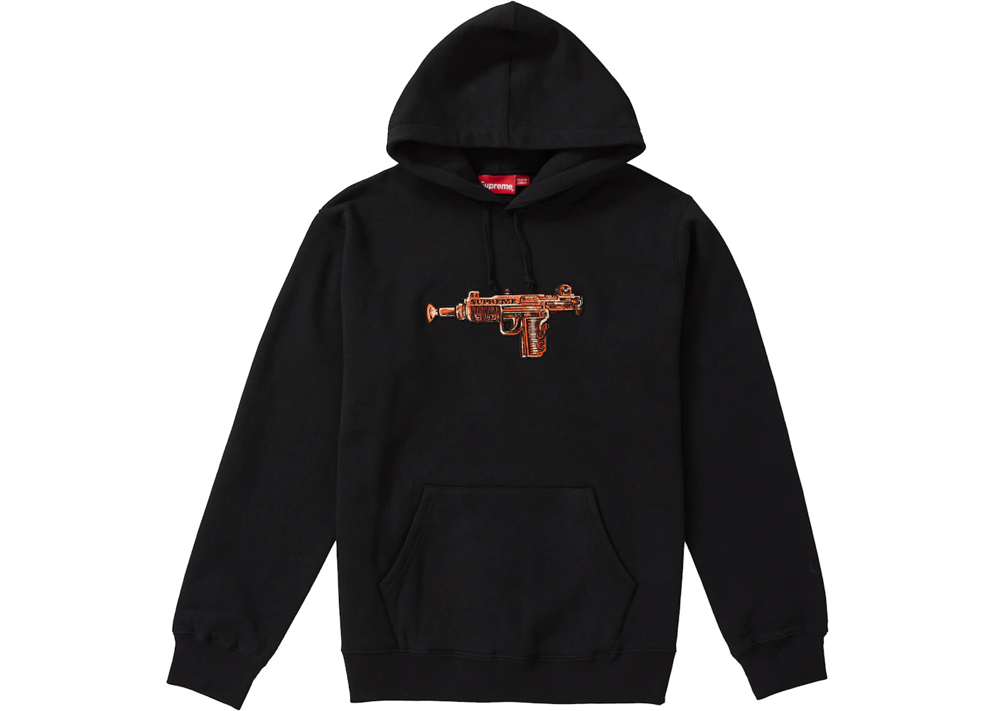 Supreme Toy Uzi Hooded Sweatshirt Black - 1
