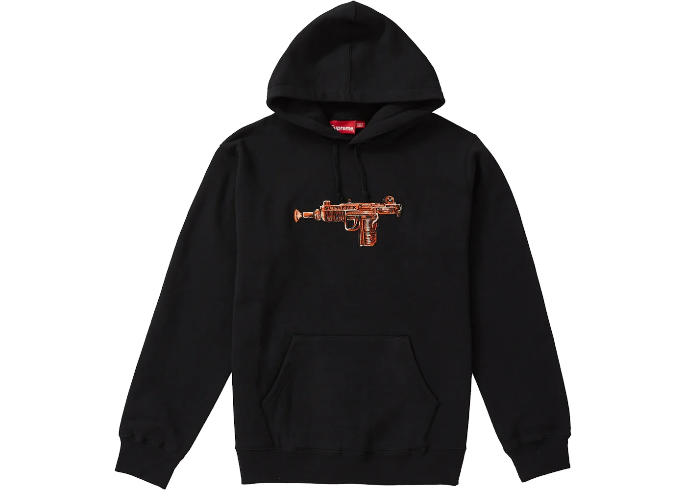 Supreme Toy Uzi Hooded Sweatshirt Black - 1