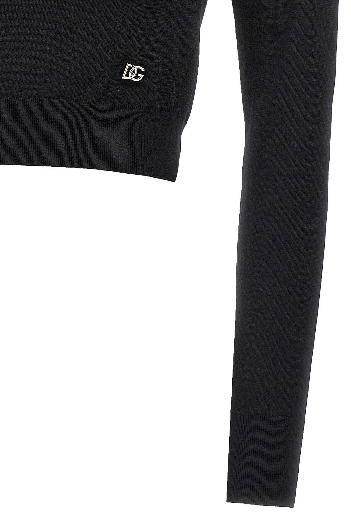Dolce & Gabbana Women Logo Cropped Sweater - 5